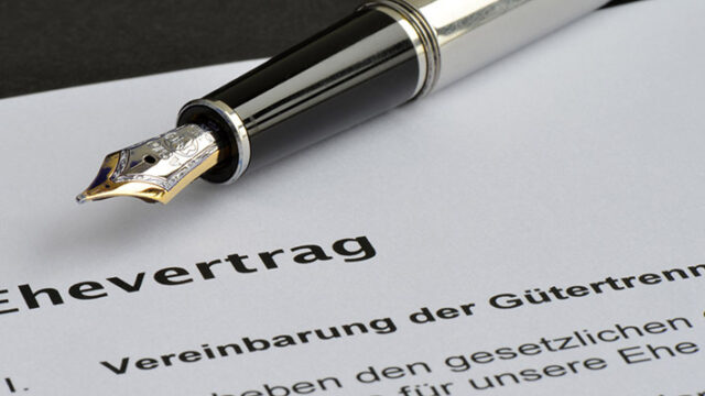 Ehevertrag, Unterschrift, Notar, Hochzeit, Gtertrennung